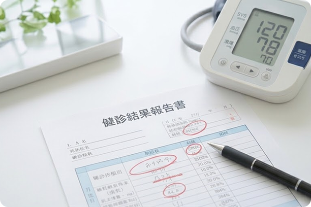 健康診断で異常を指摘された